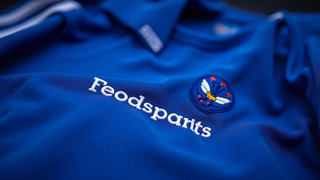Détail des coutures et étiquettes d'un maillot Adidas authentique
