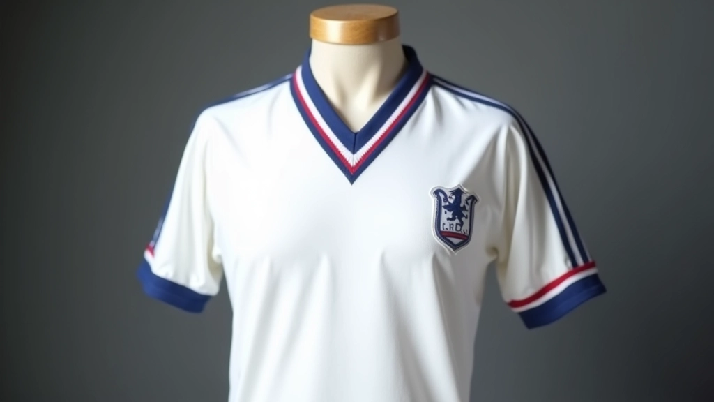 Maillot blanc Adidas avec col V, bandes tricolores latérales, détail du flocage Zidane numéro 10
